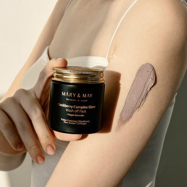 Mary&amp;May Vegan Blackberry Complex Glow Wash off Pack