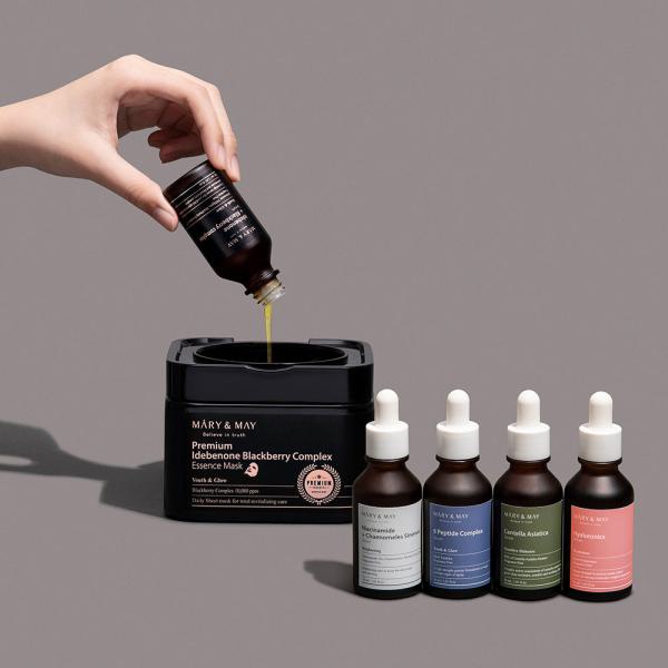 Mary&amp;May Premium Idebenone Blackberry Complex Essence Mask