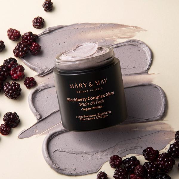 Mary&amp;May Vegan Blackberry Complex Glow Wash off Pack