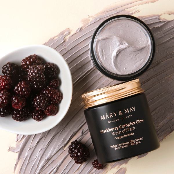 Mary&amp;May Vegan Blackberry Complex Glow Wash off Pack