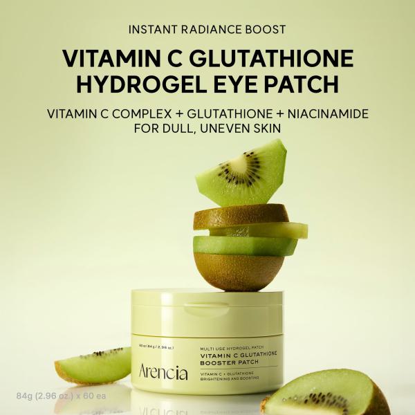 Vitamin C Glutathione Hydrogel Eye Patches for Dark Circles &amp; Puffy Eyes