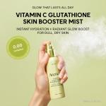 Vitamin C Glutathione Skin Booster Mist, Instant Hydration &amp; Radiant Glow Facial Spray, Makeup-Friendly, Ceramide &amp; Antioxidant Care, 3.38 fl oz