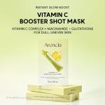Vitamin C Booster Shot Mask, Instant Glow Boost Sheet Mask with Vitamin C Complex, Niacinamide &amp; Glutathione for Brighter, Even-Looking Skin, 0.91 fl. oz x 5 Sheets