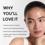 Vita Collagen Radiance Jello Mask, Cooling Gel Mask for Instant Glow &amp; Hydration with Vitamin C Complex, Glutathione &amp; Collagen, 4 Sheets