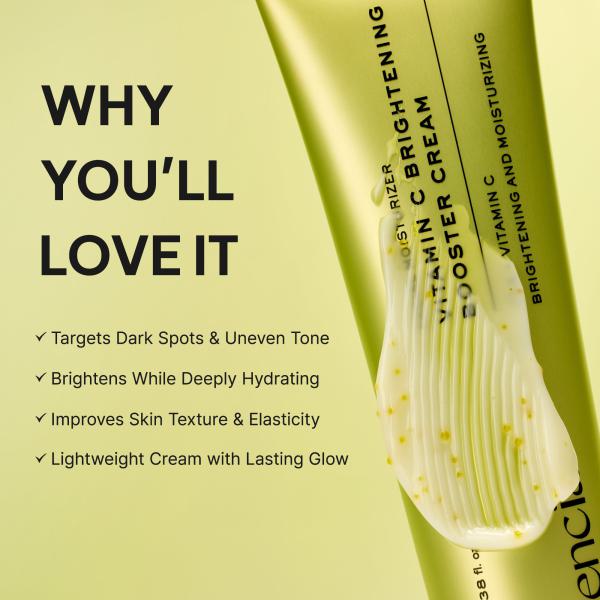 Vitamin C Brightening Booster Cream, Glow-Enhancing Moisturizer with Vitamin C, TXA &amp; Glutathione for Radiant, Glass Skin, 3.38 fl. oz.