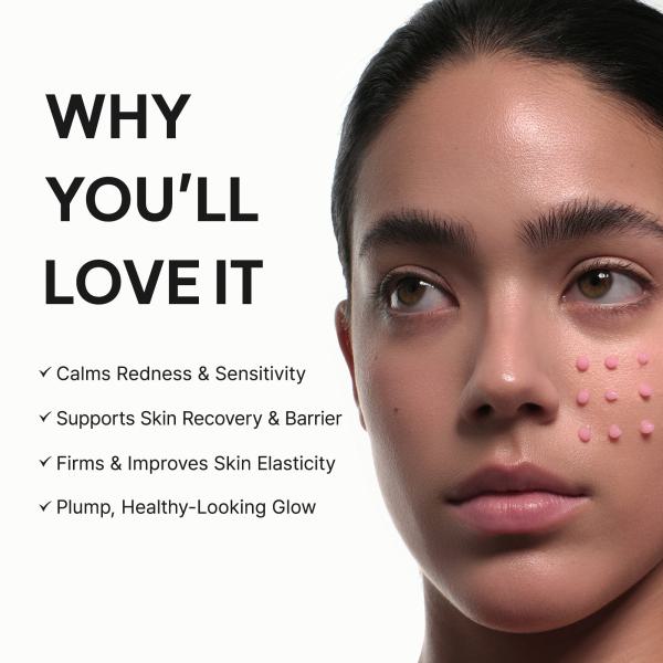 PDRN Booster Shot, Rosy-PDRN &amp; Peptides for Glowy, Healthy Skin - Recommended for Sensitive, Red Skin 1.01 fl oz