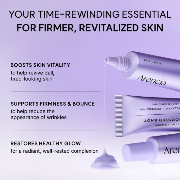 NAD+ Time-Rewind Booster Shot, Firming &amp; Revitalizing Serum with 5% NAD+ Complex, Peptides &amp; Resveratrol, 1.01 fl. oz.