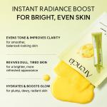 Vitamin C Booster Shot Mask, Instant Glow Boost Sheet Mask with Vitamin C Complex, Niacinamide &amp; Glutathione for Brighter, Even-Looking Skin, 0.91 fl. oz x 5 Sheets