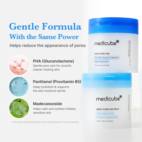 Zero Pore Madecassoside Pads (Mild)