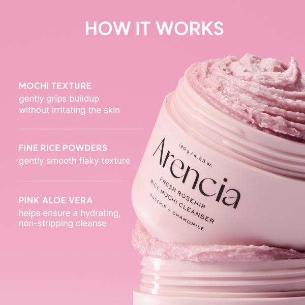 Arencia Fresh Rosehip Rice Mochi Cleanser