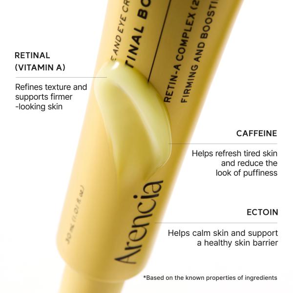 Retinal Booster Shot, Advanced Retinal &amp; Caffeine Formula for Firm, Pore-Refined Skin, 1.01 fl oz