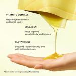 Vita Collagen Radiance Jello Mask, Cooling Gel Mask for Instant Glow &amp; Hydration with Vitamin C Complex, Glutathione &amp; Collagen, 4 Sheets