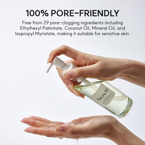 Pore Melt Mochi Makeup-Removing Cleansing Oil, Non-Comedogenic, Rice Amino Acids HD, Vitamin E, Cica, &amp; Ceramide, 6.76 fl oz