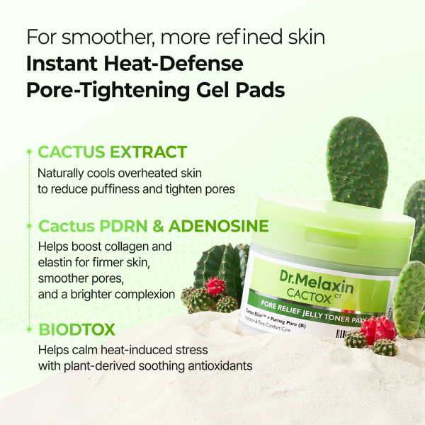 Cactox Pore Relief Jelly Toner Pad