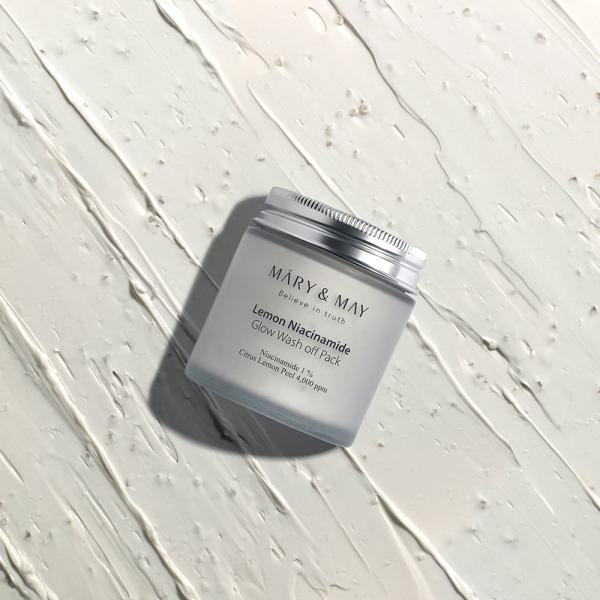 Mary&amp;May Vegan Lemon Niacinamide Glow Wash off Pack