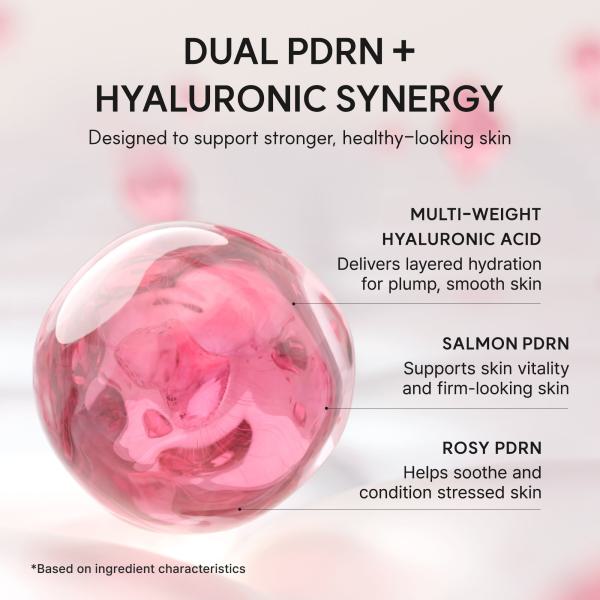 PDRN Booster Shot, Rosy-PDRN &amp; Peptides for Glowy, Healthy Skin - Recommended for Sensitive, Red Skin 1.01 fl oz