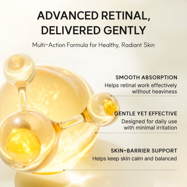 Retinal Booster Shot, Advanced Retinal &amp; Caffeine Formula for Firm, Pore-Refined Skin, 1.01 fl oz