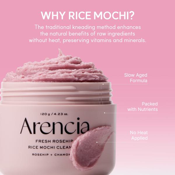 Arencia Fresh Rosehip Rice Mochi Cleanser