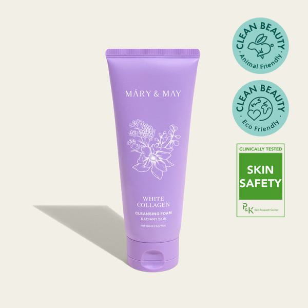 Mary&amp;May White Collagen Cleansing Foam