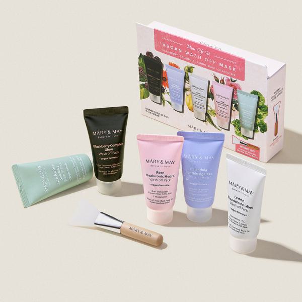 Mary&amp;May Vegan Wash Off Mask Mini Gift Set