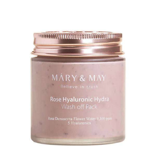Mary&amp;May Vegan Rose Hyaluronic Hydra Wash off Pack