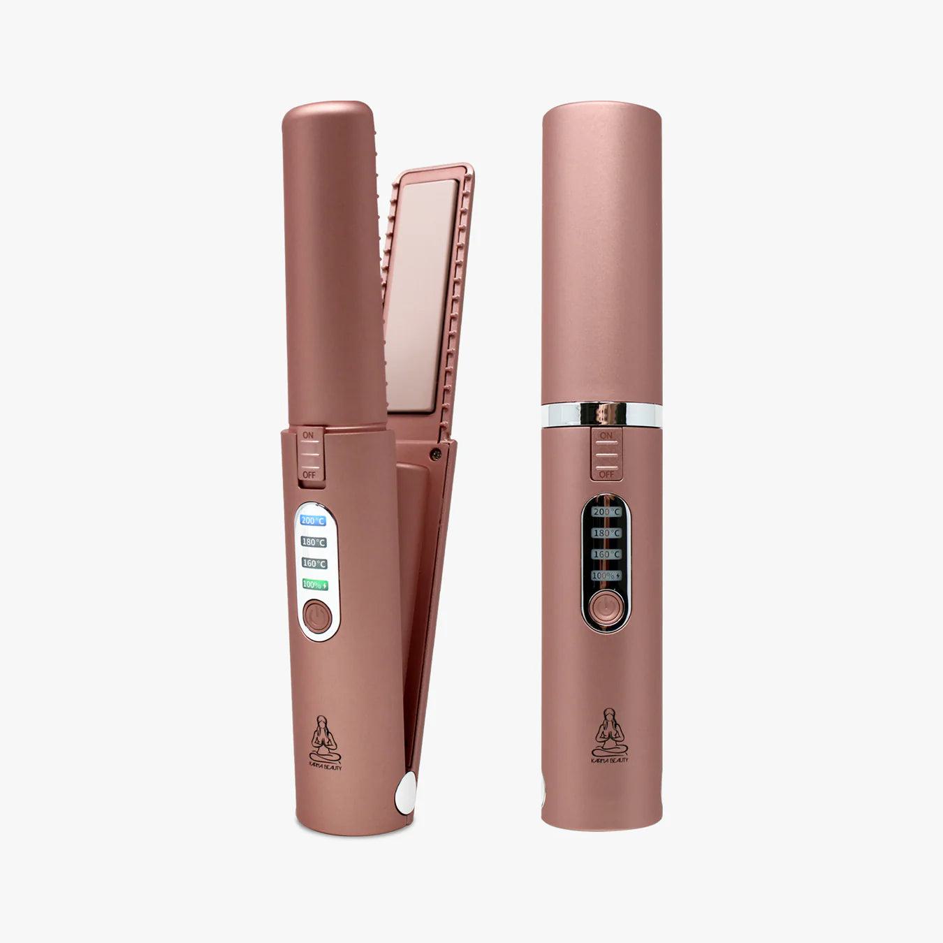 Style &amp; Go Portable Cordless Hair Straightener for On-the-Go Styling