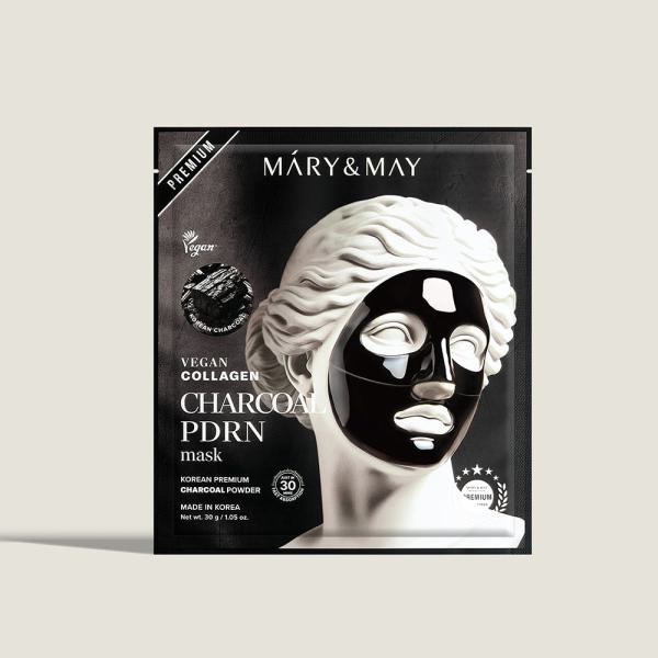 Mary&amp;May Vegan Collagen Charcoal PDRN Mask