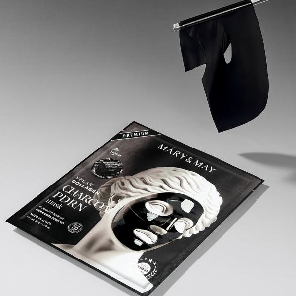 Mary&amp;May Vegan Collagen Charcoal PDRN Mask