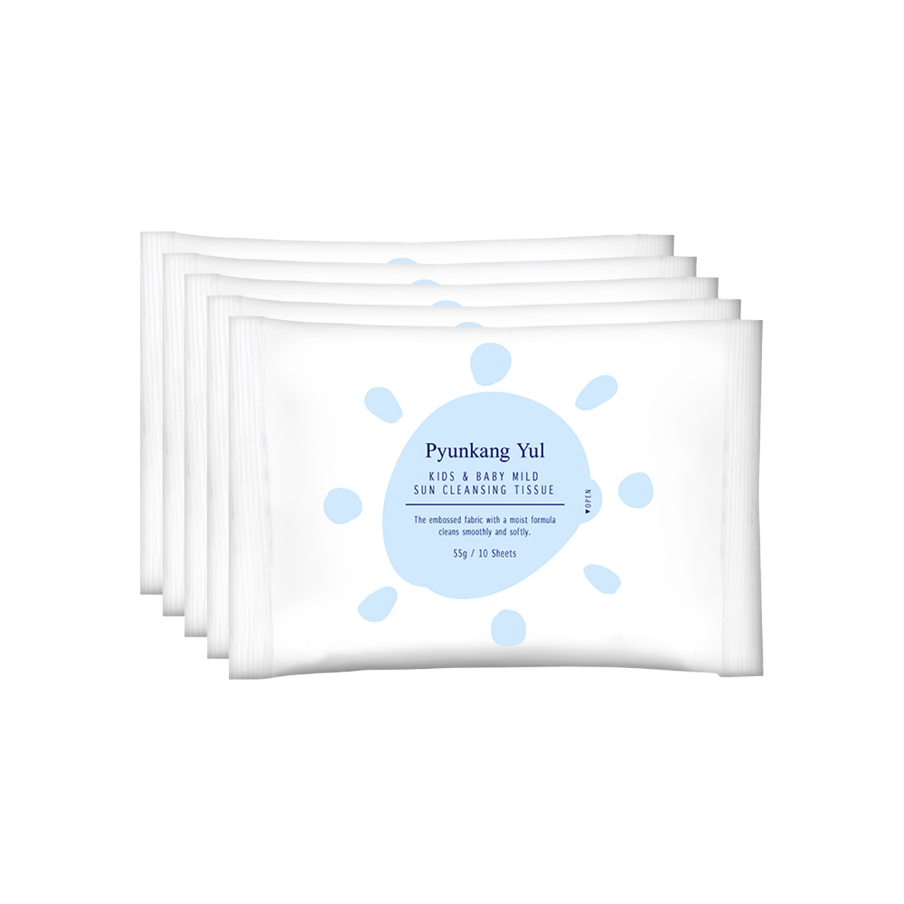 Pyunkang Yul Kids &amp; Baby Mild Sun Cleansing Tissue 10ea*5