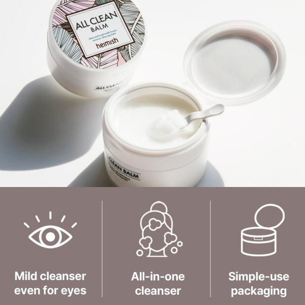 All Clean Balm 120ml / 4.05 fl.oz – Top-Rated Vegan Makeup Remover for Sensitive Skin