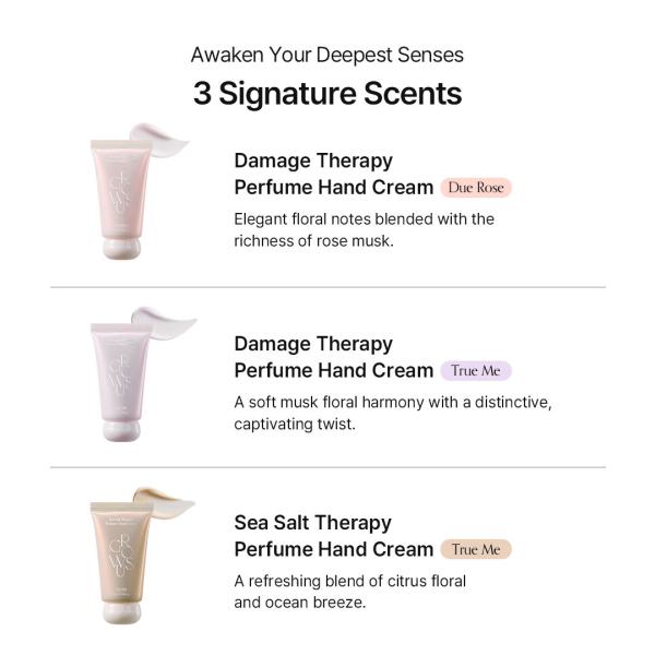 Perfume Hand Cream (Due Rose/True Me/Sea Salt) (50ml / 1.69 fl.oz.)