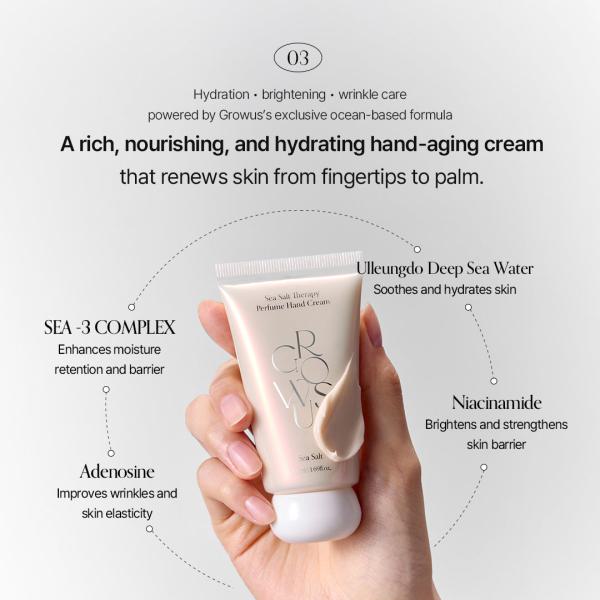 Perfume Hand Cream (Due Rose/True Me/Sea Salt) (50ml / 1.69 fl.oz.)