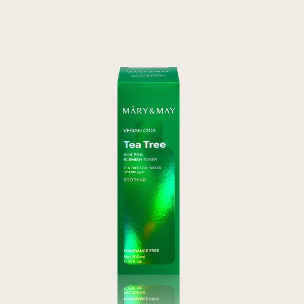 Mary&amp;May Vegan CICA Tea Tree AHA PHA Blemish Toner 200ml