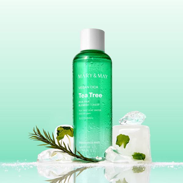 Mary&amp;May Vegan CICA Tea Tree AHA PHA Blemish Toner 200ml