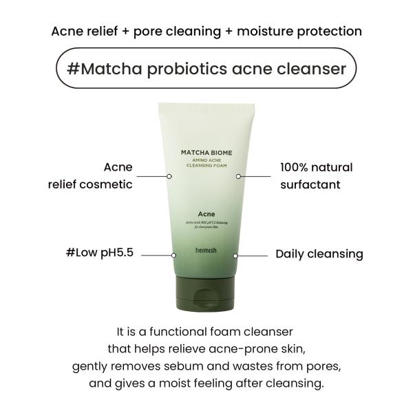 Matcha Biome Amino Acne Cleansing Foam 150ml/5.07fl.oz