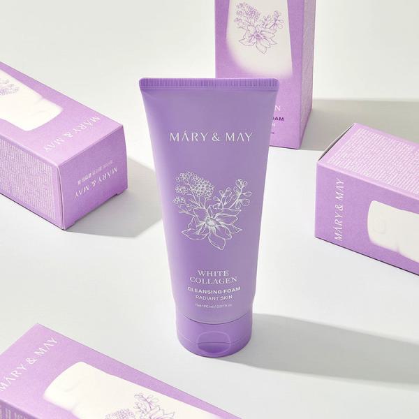 Mary&amp;May White Collagen Cleansing Foam