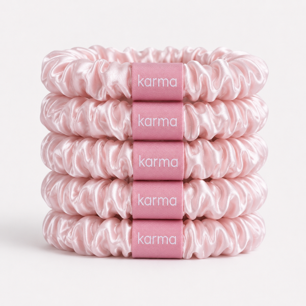 Silk Hair Ties - pack of 5