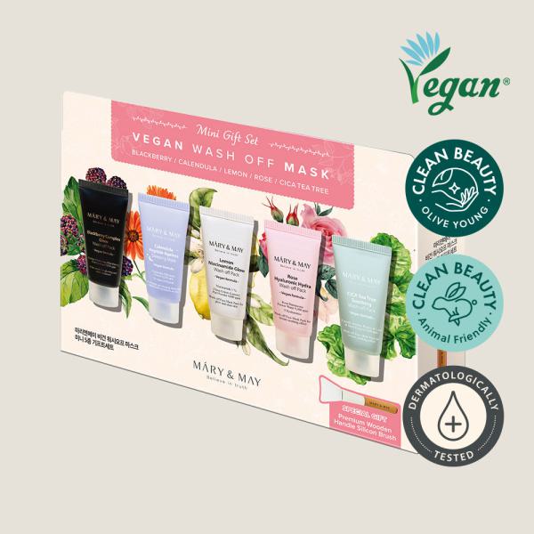 Mary&amp;May Vegan Wash Off Mask Mini Gift Set