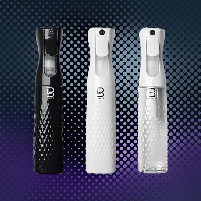 Beveled Spray Bottles 3-Pack