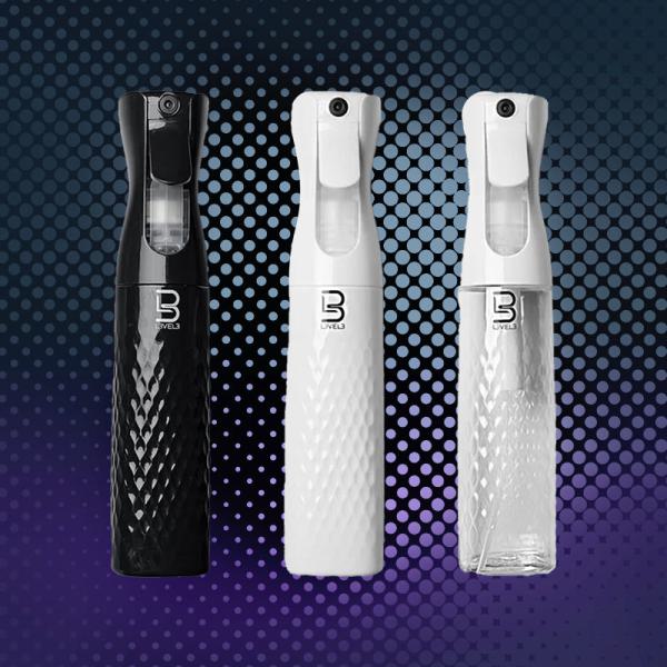 Beveled Spray Bottles 3-Pack