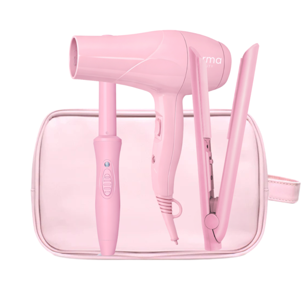 Carry On Cutie Nano Styler 0.9 Flat Iron, Mini Blow Dryer and Mini Curler