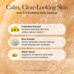 Calendula Rice Mochi Cleanser, Gentle Exfoliating Foam Wash for Sensitive, Dry, Rough Skin, 4.23oz / 120g