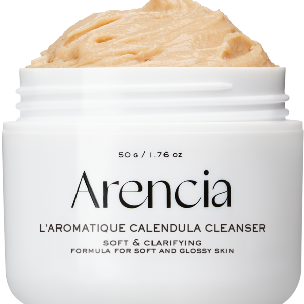 Calendula Rice Mochi Cleanser, Gentle Exfoliating Foam Wash for Sensitive, Dry, Rough Skin, 4.23oz / 120g
