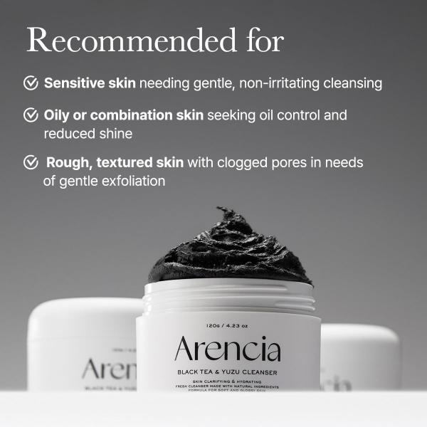 Arencia Black Tea Rice Mochi Cleanser