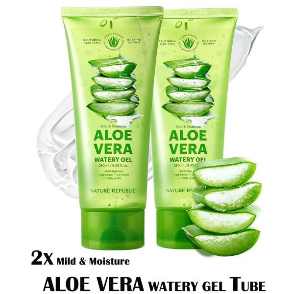 [2X] Mild &amp; Moisture ALOE VERA Watery Gel (Tube)
