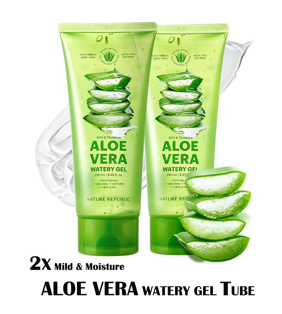 [2X] Mild &amp; Moisture ALOE VERA Watery Gel (Tube)