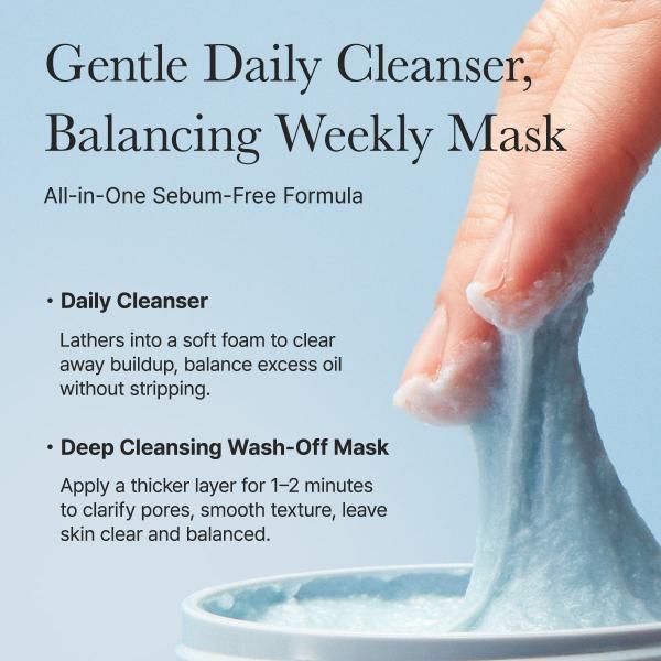 Fresh Blue Hyssop Rice Mochi Cleanser