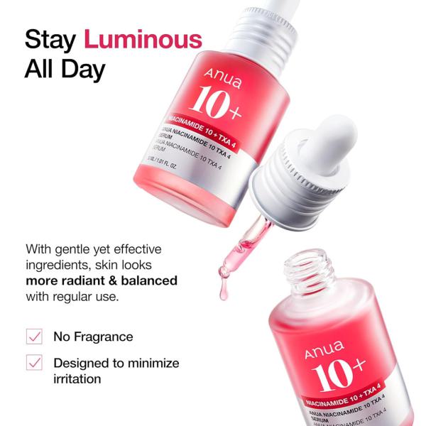 [ANUA] [2X] NIACINAMIDE 10%+TXA 4% Dark Spot Correcting Serum 30ml (RENEW)
