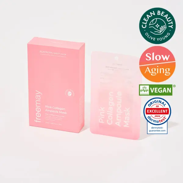 FREEMAY-Pink Collagen Mask sheets (10sheets)