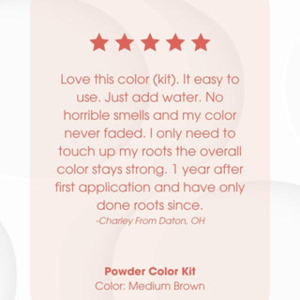 Permanent Powder Color Only Packet - Chocolate Brown